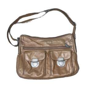 FOSSIL Purse Brown Leather Cow Hide Shoulder Bag
